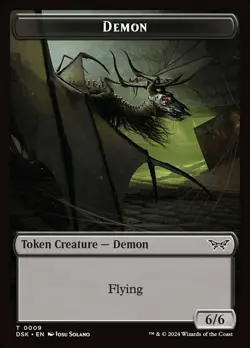Demon Token - Lightly Played, English - Image 1