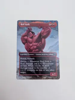 MTG - Red Hulk (Borderless) - Marvel Super Heroes NM/M Condition - Image 1