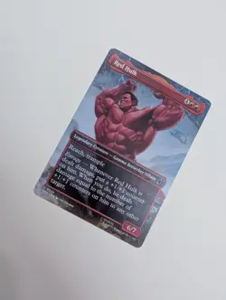 MTG - Red Hulk (Borderless) - Marvel Super Heroes NM/M Condition - Image 2