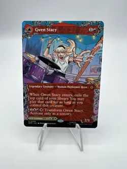 MTG Marvel Spiderman Gwen Stacey Ghost Spider Borderless Non Foil 0209 - Image 1