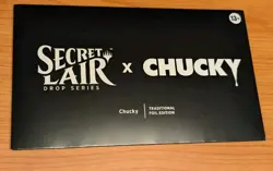 Secret Lair x Chucky mtg magic the gathering FOIL sealed IN HAND - Image 1