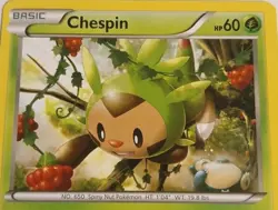 Chespin 9/162 XY - BREAKthrough Regular Common Pokemon Card NM - Snorlax Cameo - Image 2
