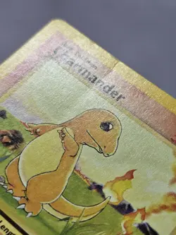 Charmander 46/102 Common Base Set Unlimited Pokemon Moderately Played - Image 3