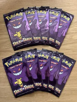 Pokemon TCG Halloween Trick or Trade Booster Bundle Lot Of 10 - Image 1