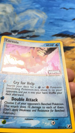 Corsola Reverse Holo Inverted EX Unseen Forces 37/115 Pokemon #3472 - Image 2