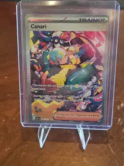Pokemon TCG Canari 291/217 ASC Rare SIR Holo Trainer Supporter - Image 1