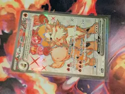 Arcanine ex 224/198 Hyper Texture Near Mint Secret Rare Scarlet Violet Pokemon - Image 3