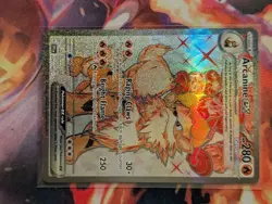 Arcanine ex 224/198 Hyper Texture Near Mint Secret Rare Scarlet Violet Pokemon - Image 4