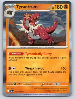 2026 POKEMON TYRANTRUM PERFECT ORDER 045/088 HOLO RARE NM A901 FREE S&H - Image 1