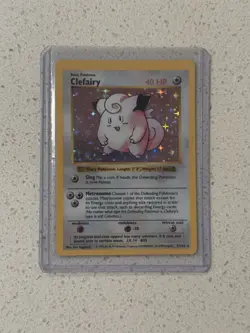 1999 Pokemon #5/102 Clefairy Shadowless Holo - Image 1