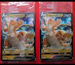 4x Pokemon TCG Dragonite v Sealed Black Star Promo Holo SWSH235 - Image 1