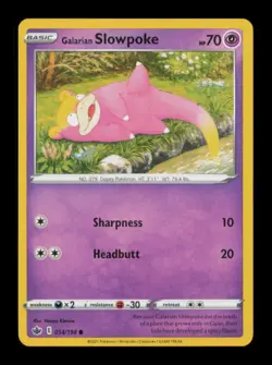 GALARIAN SLOWPOKE COMMON 054/198 NM POKEMON - Image 1