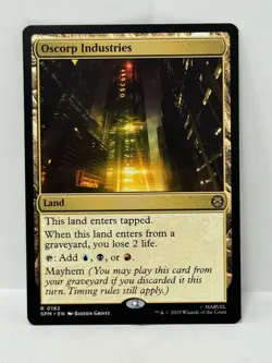 MTG Marvel's Spider-Man - Oscorp Industries Rare Non Foil # 0182 In Hand - Image 1