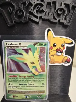 2008 Pokemon DIAMOND & PEARL MAJESTIC DAWN #99 LEAFEON LV.X-HOLO ENGLISH MP-HP - Image 1