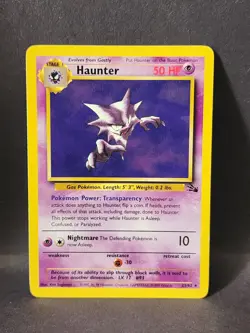 Pokemon TCG Haunter Fossil 21/62 Non Holo Unlimited Rare - Image 1