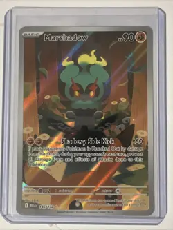 Marshadow 146/132 Me01: Mega Evolution Holo Pokemon TCG Illustration Rare IR - Image 1