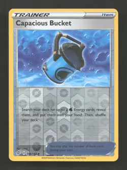 Capacious Bucket 156/192 Uncommon Rebel Clash Pokemon Reverse Holo MP - Image 1