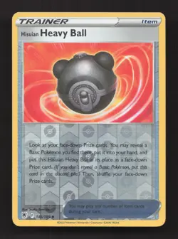 Hisuian Heavy Ball 146/189 Uncommon Astral Radiance Pokemon Reverse Holo MP - Image 1