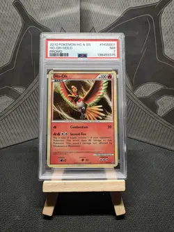 POKEMON HEARTGOLD BLACK STAR PROMO HO-OH #HGSS01 HOLO FOIL PSA 7 - Image 1