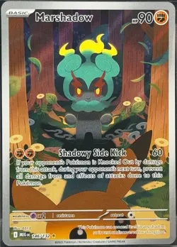 2025 Pokemon Mega Evolution Marshadow Illustration Rare #146/132 - Image 1