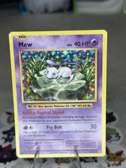 Pokemon TCG Mew 53/108 XY Evolutions Holo Rare LP English - Image 1