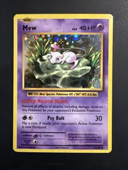 Pokemon Mew TCG Holo Rare Card XY Evolutions 53/108 Near Mint Condition - Image 1