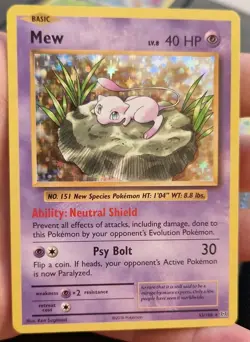 Mew HOLO RARE 53/108 - Pokemon TCG - XY Evolutions - NM/M - Image 1
