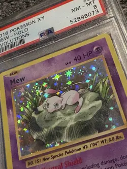 Pokemon TCG XY Evolutions Mew 53/108 PSA 8 Holo Rare Near Mint - Image 2