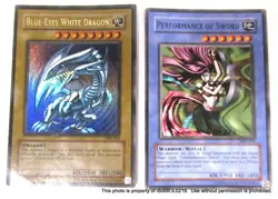 LOT 42 VINTAGE 1996 YU-GI-OH! Konami CARDS Blue Eyes White Dragon + - Image 3