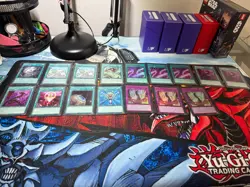 yugioh tcg custom Black Rose Deck. Tournament/Anime deck with gold pride playmat - Image 2