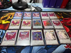 yugioh tcg custom Black Rose Deck. Tournament/Anime deck with gold pride playmat - Image 3