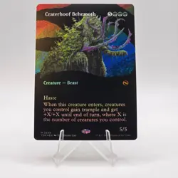 Craterhoof Behemoth Foil - TDM #346 Mythic - NM / Mint Tarkir Single - Image 1