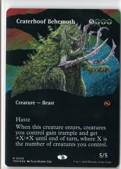 Craterhoof Behemoth Foil - TDM #346 Mythic - NM / Mint Tarkir Single - Image 2