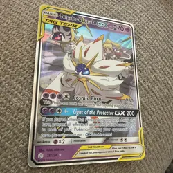 Pokemon Solgaleo & Lunala GX 75/236 Sm-Cosmic Eclipse Ultra Rare Holo TAG TEAM - Image 3