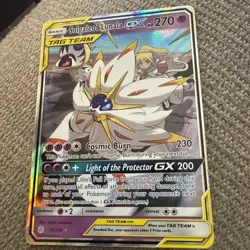 Pokemon Solgaleo & Lunala GX 75/236 Sm-Cosmic Eclipse Ultra Rare Holo TAG TEAM - Image 4