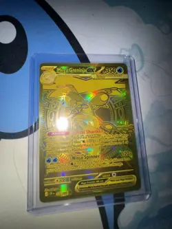 Pokemon TCG Chaos Rising Mega Greninja Ex GOLD 122/086 English - Image 3
