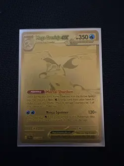 Mega Greninja ex 122/086 Gold English Pokemon TCG Chaos Rising Brand New - Image 1