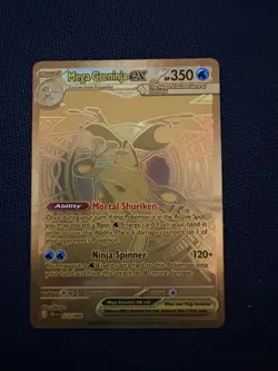 Mega Greninja ex 122/086 Gold English Pokemon TCG Chaos Rising Brand New - Image 4