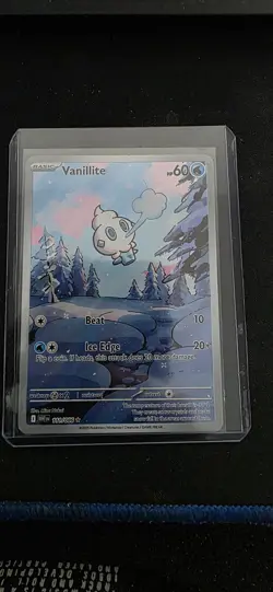Vanillite 111/086 Illustration Rare White Flare Pokemon Near Mint - Image 1