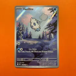 Vanillite Illustration Rare 111/086 Pokemon Card White Flare NM English 111/86 - Image 2