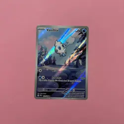 Vanillite 111/086 NM Illustration Rare White Flare WHT Pokemon Card English TCG - Image 1