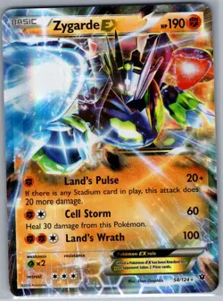 Zygarde EX 54/124 XY - Fates Collide - Pokemon Card - NM - Image 1