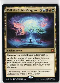 Call the Spirit Dragons - TDM #174 Mythic - NM / Mint Tarkir Single - Image 2