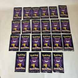 Pokemon TCG 2022 Trick or Trade Gengar Mini Booster Packs Lot 22 (3 Cards Each) - Image 1