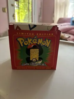 Pokemon 1999 Togepi 23K Gold-Plated Trading Card Limited Edition Poke Ball - Image 2