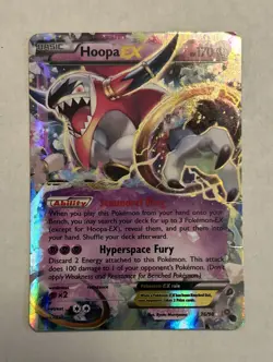 Pokemon TCG Hoopa EX 36/98 Regular Card Holo EX Rare Ancient Origins HEAVY PLAY - Image 1