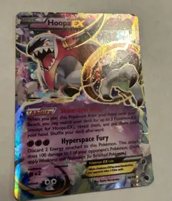 Pokemon TCG Hoopa EX 36/98 Regular Card Holo EX Rare Ancient Origins HEAVY PLAY - Image 2