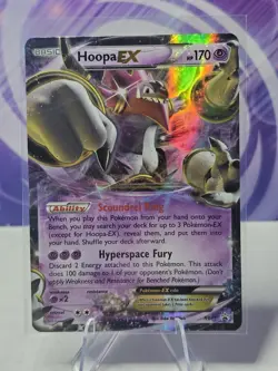 Pokemon TCG Hoopa-EX XY Black Star Promos Holo Card XY71 - Image 1