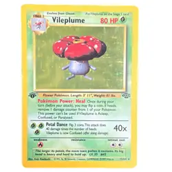 Pokemon TCG Vileplume 15/64 Holo Rare Unlimited Card Jungle 1999 HP/MP - Image 1