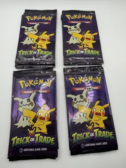 18 NEW SEALED PACK Pokemon TCG Trick or Trade 2023 Halloween Booster (3 Cards) - Image 2